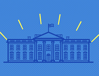 Still image from the video the White House illustrated
